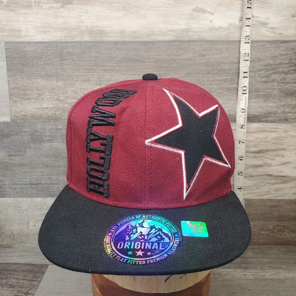 HOLLYWOOD   Snapback  Baseball Hat Cap -  EUC - Stickers Still On It - ORIGINAL